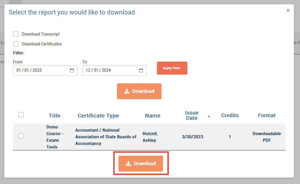 How to Access and Download My Certificates – MasterCPE
